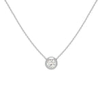 My Birthstone Necklace in white 18K gold, April diamond