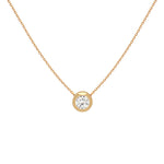 My Birthstone Necklace in yellow 18K gold, April diamond