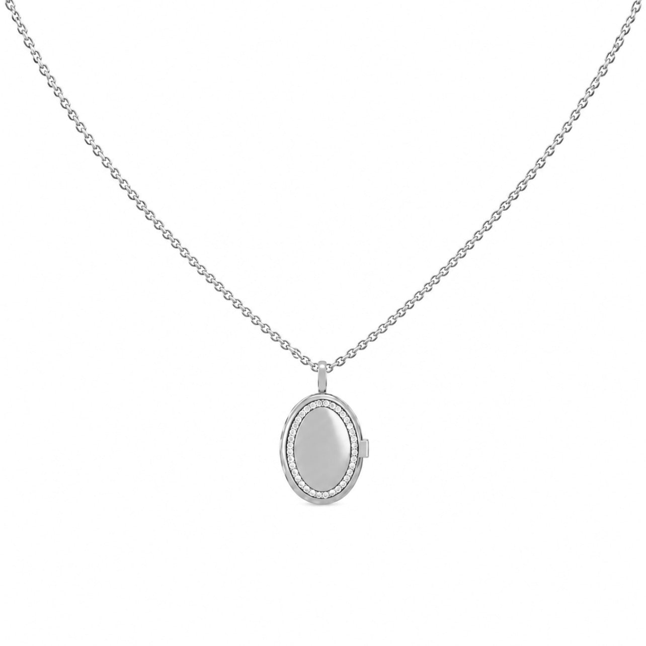 My Secret Locket Necklace White