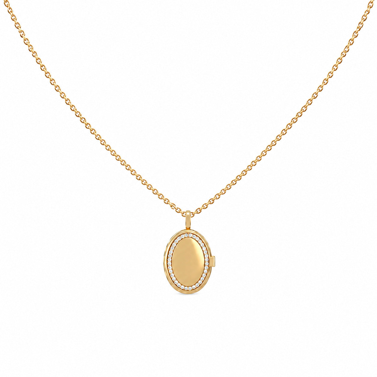 My Secret Locket Necklace Yellow Gold