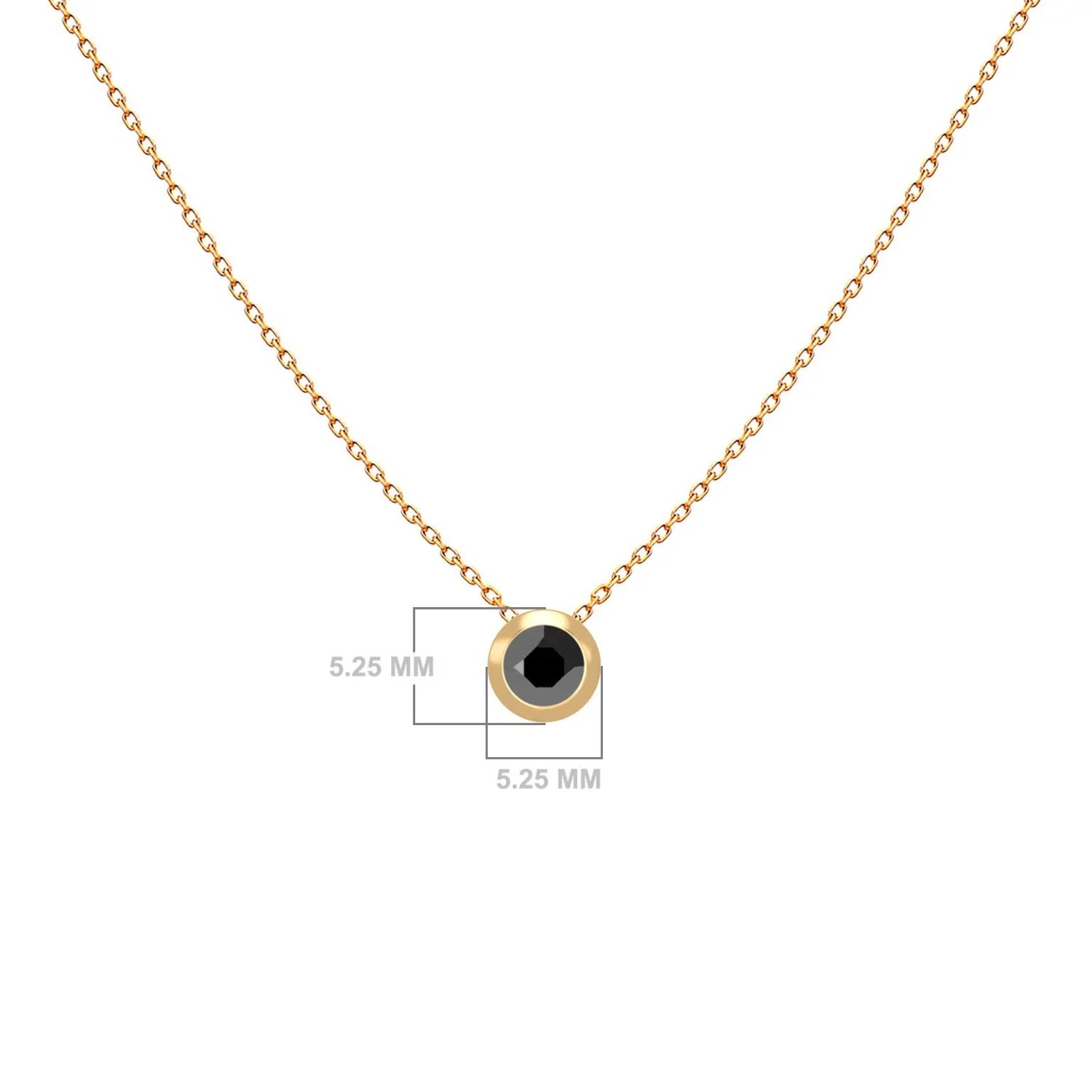 Black Diamond Essential Solitaire Necklace