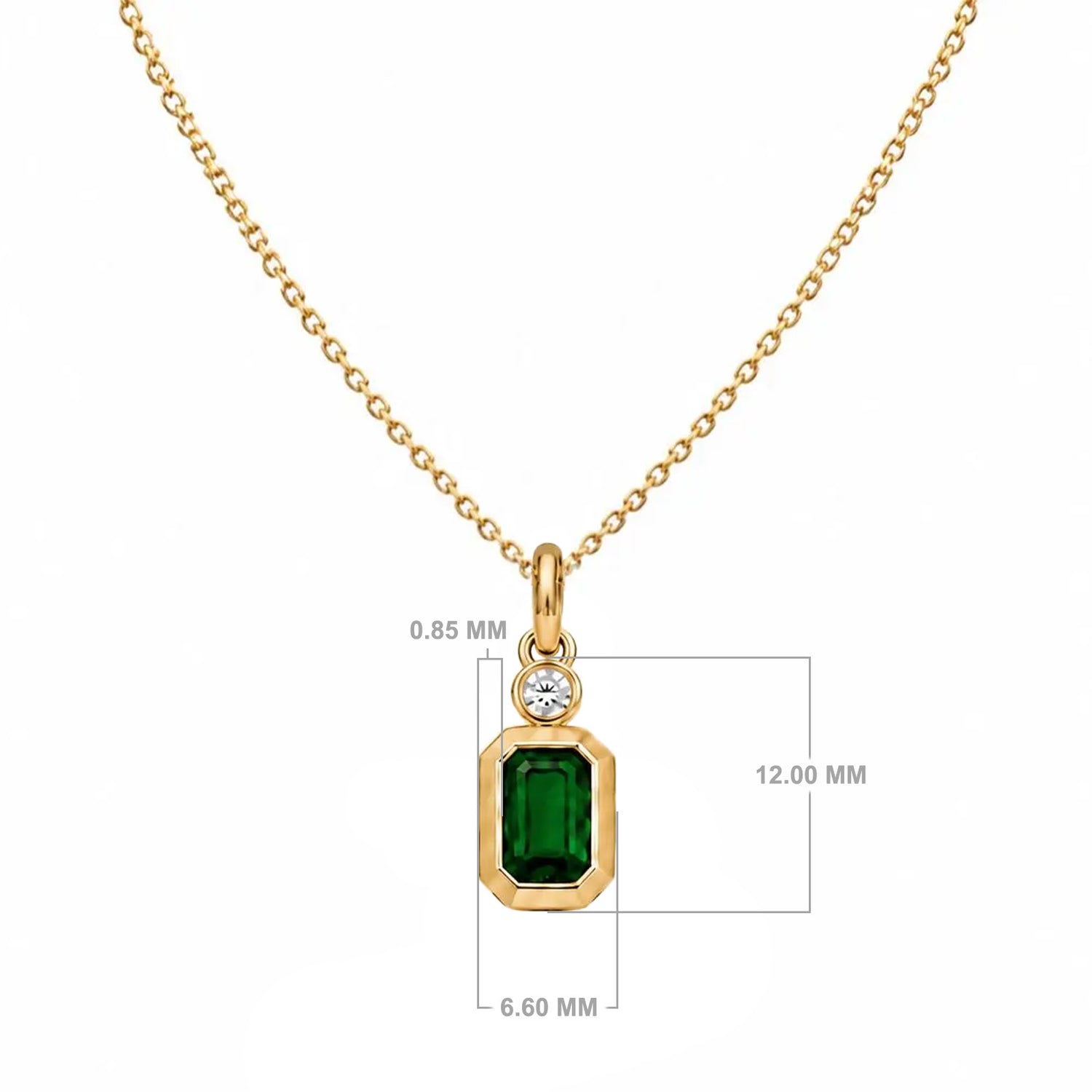 Necklace Claudia Emerald