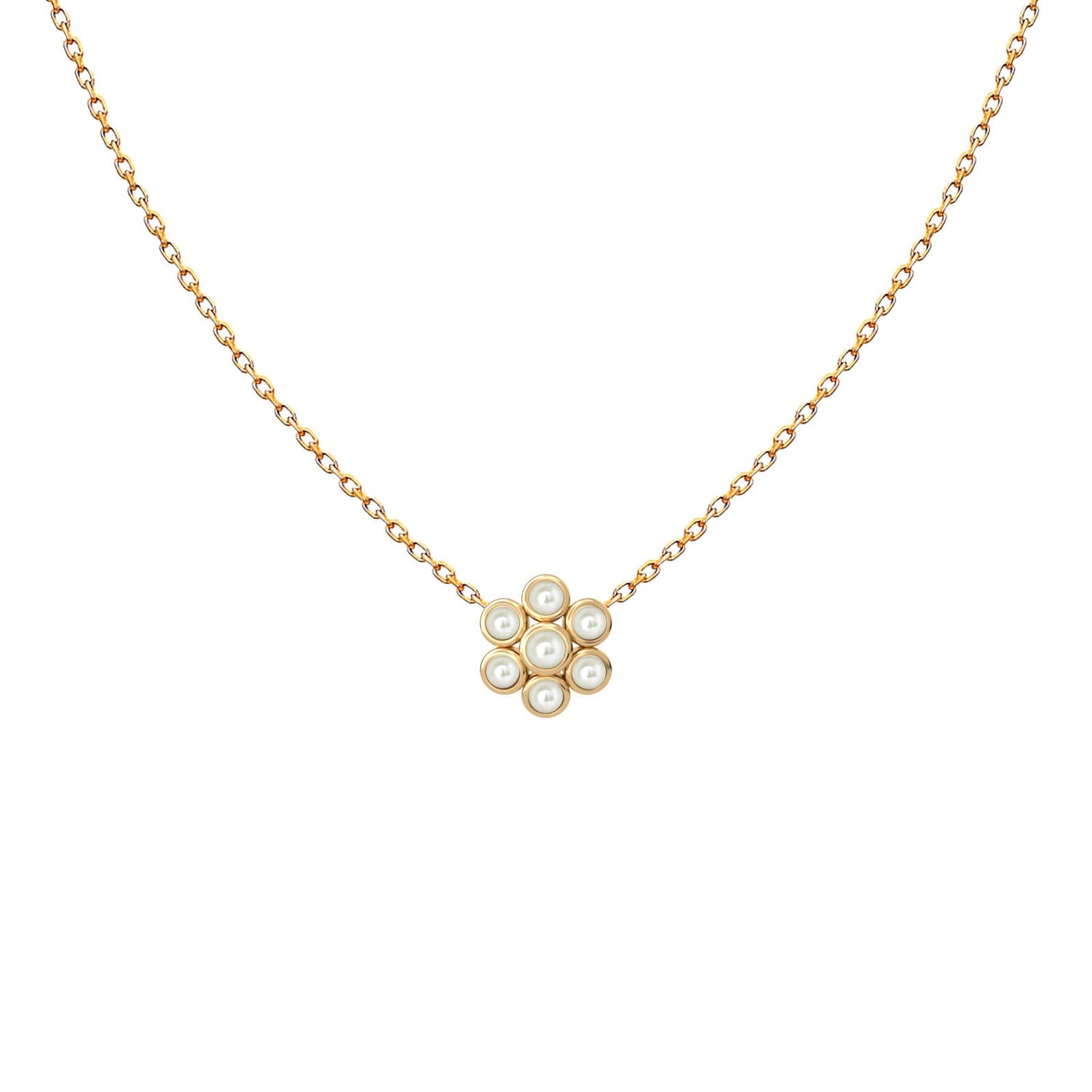 Necklace Flower Pearl