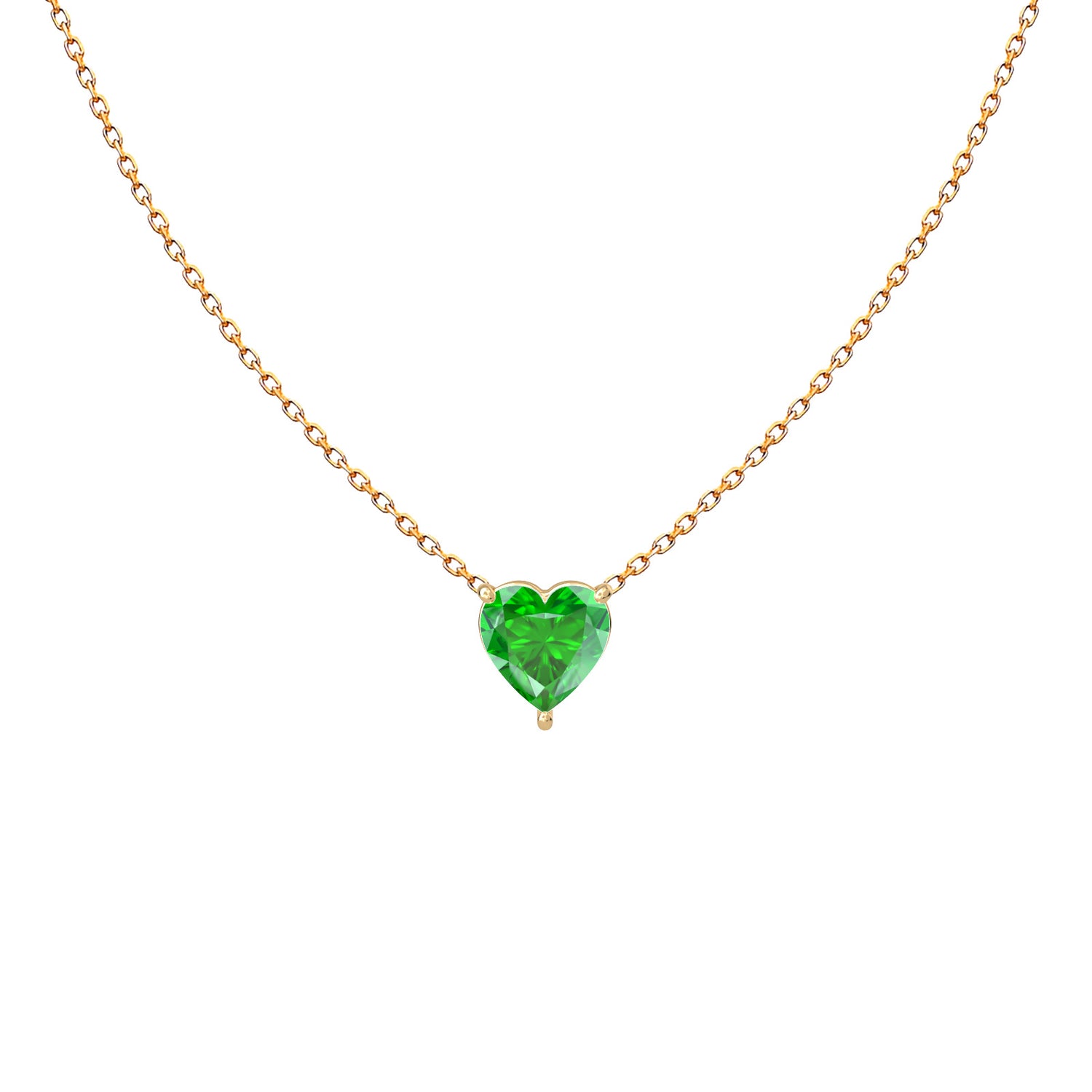 Pure Heart Precious Stone Necklace