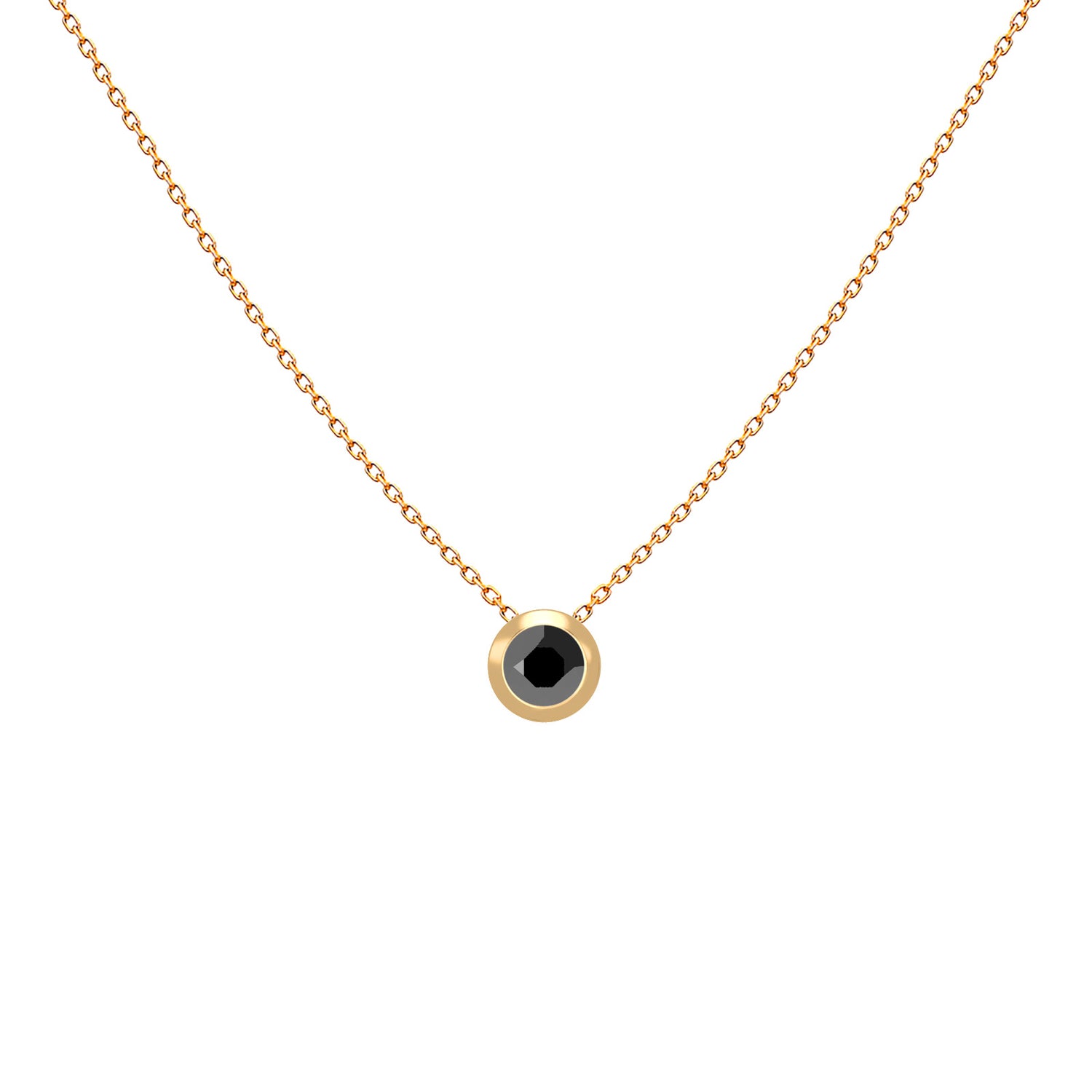 Black Diamond Essential Solitaire Necklace