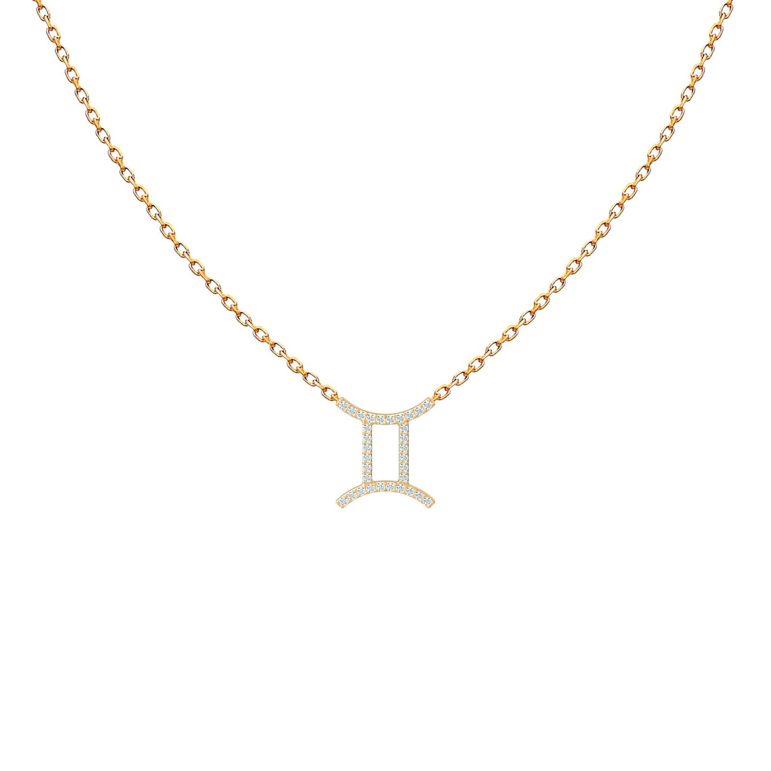 Zodiac Sign Diamond Necklace