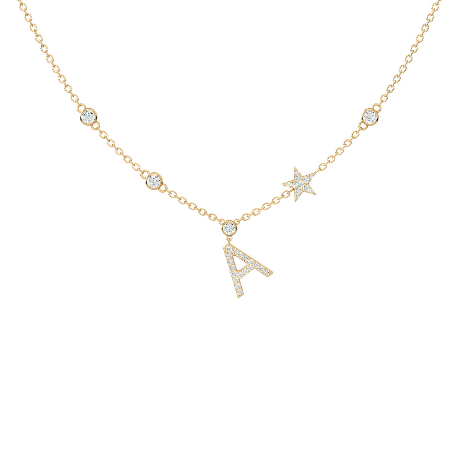 Be Mine Initial Necklace