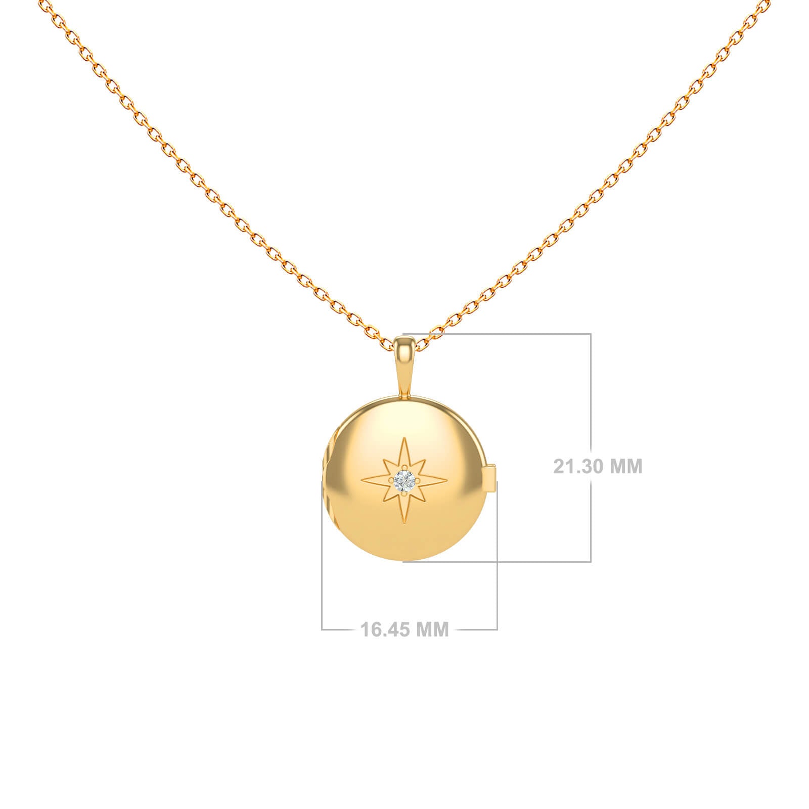 necklace-locket-diamond-star-18k-gold