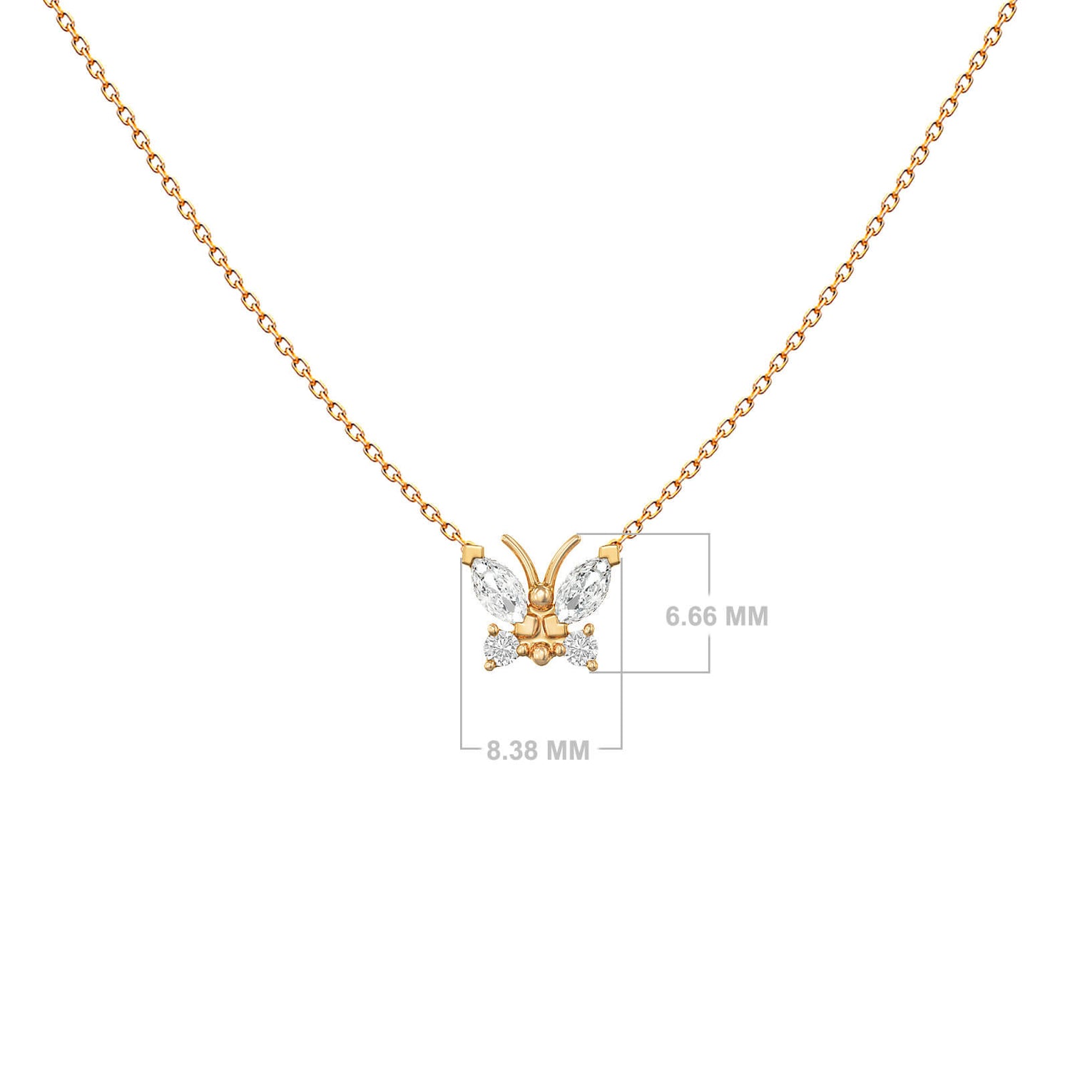 Butterfly Marquise Necklace
