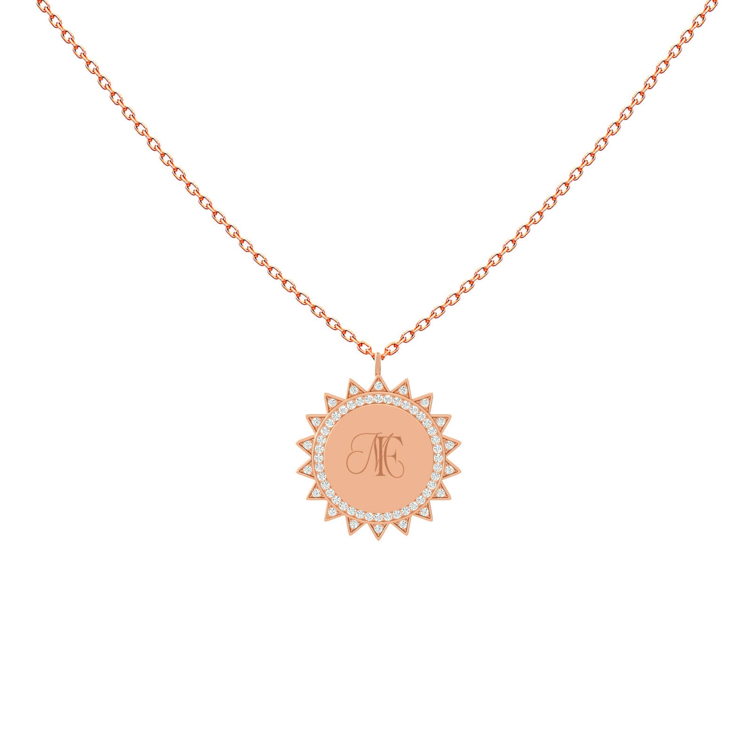 Sunburst Medal Necklace
