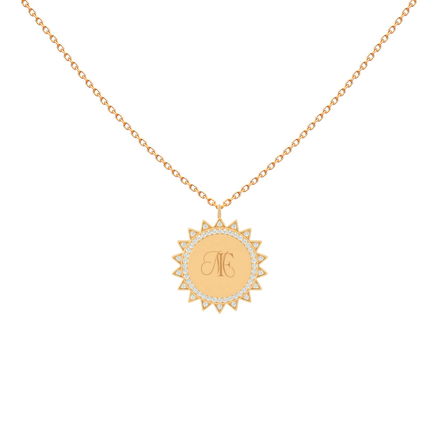 Sunburst Medal Necklace
