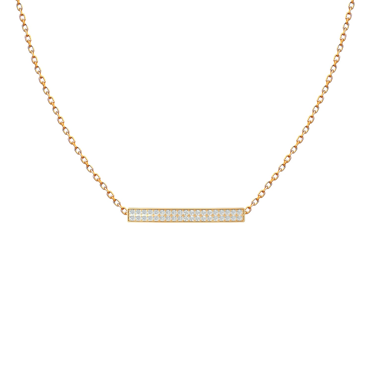Paris Dubai Double Line Necklace