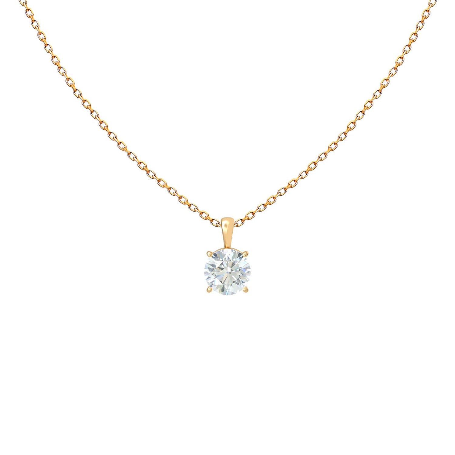 Drop Solitaire Necklace