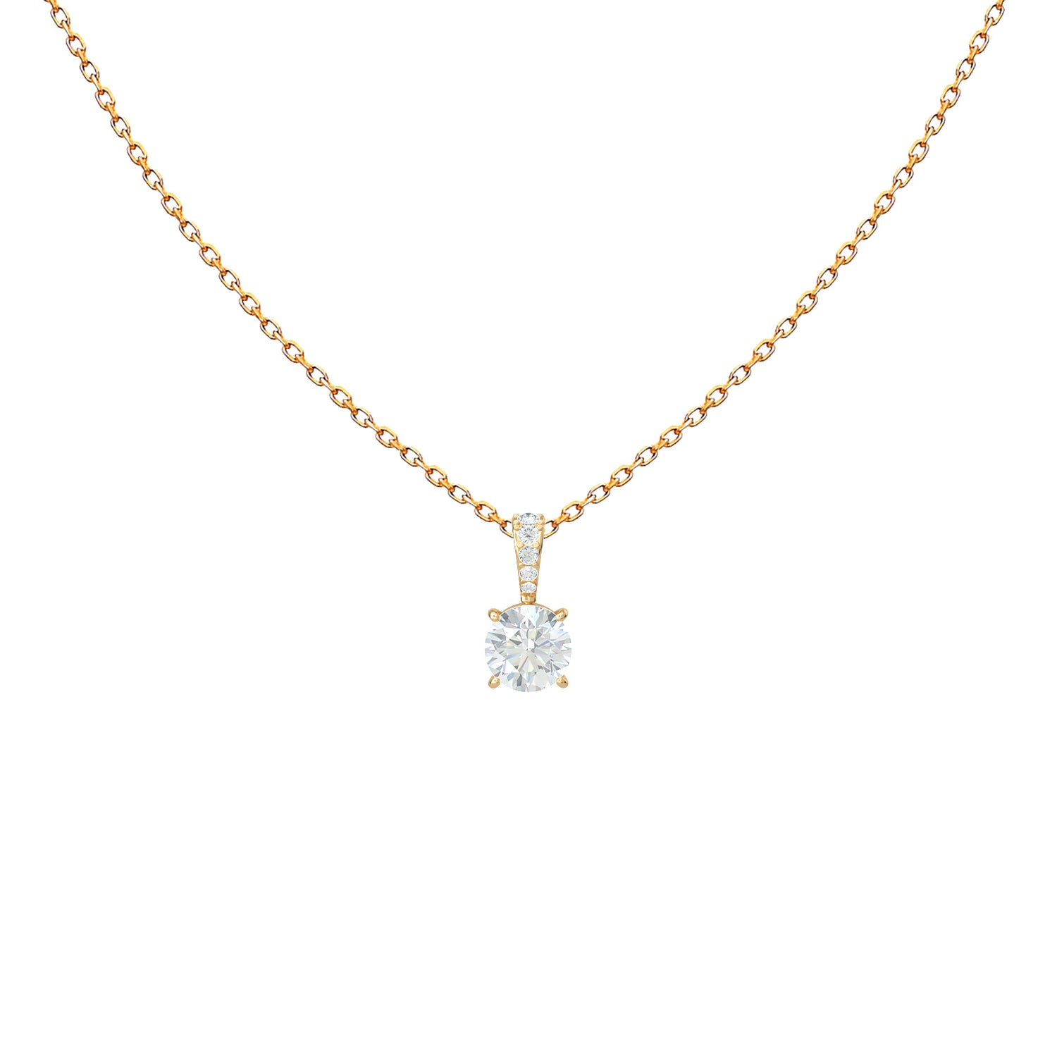 Necklace Premium Solitaire Diamond
