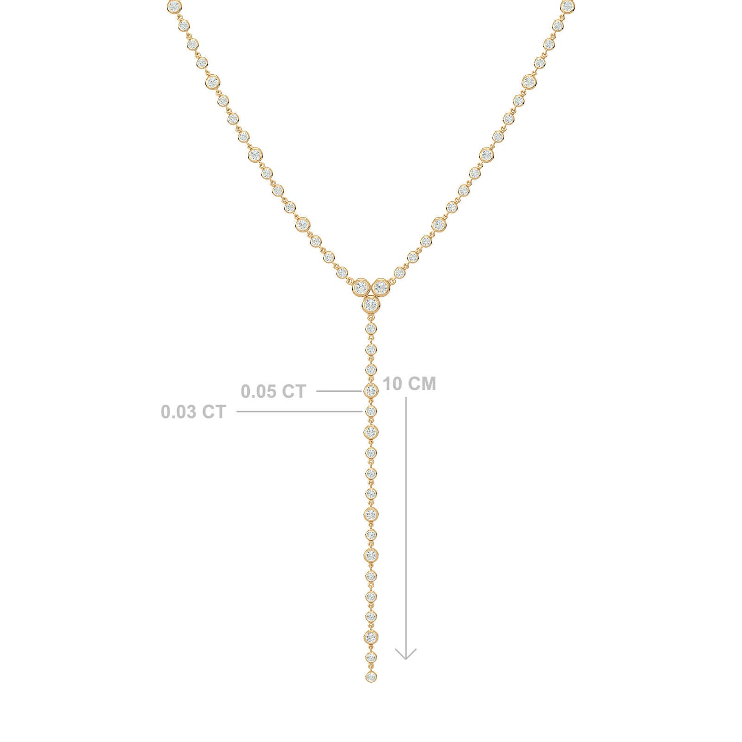 Cascade Y Necklace