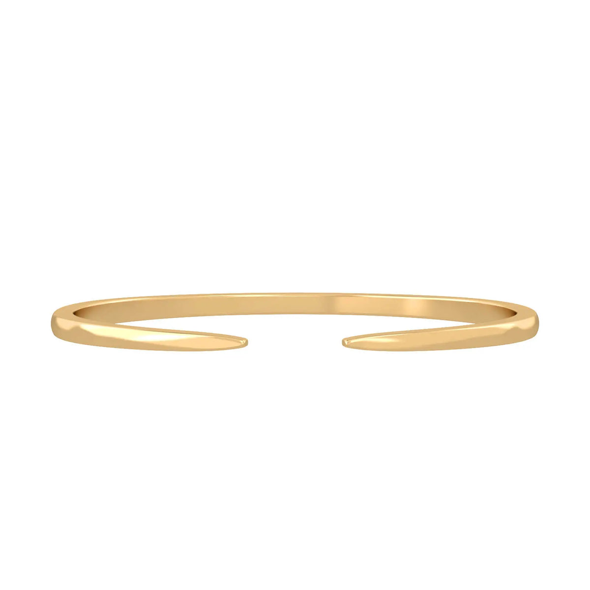 Gold Peak Men's Open Cuff bracelet, solid 18K gold, by Aquae Jewels