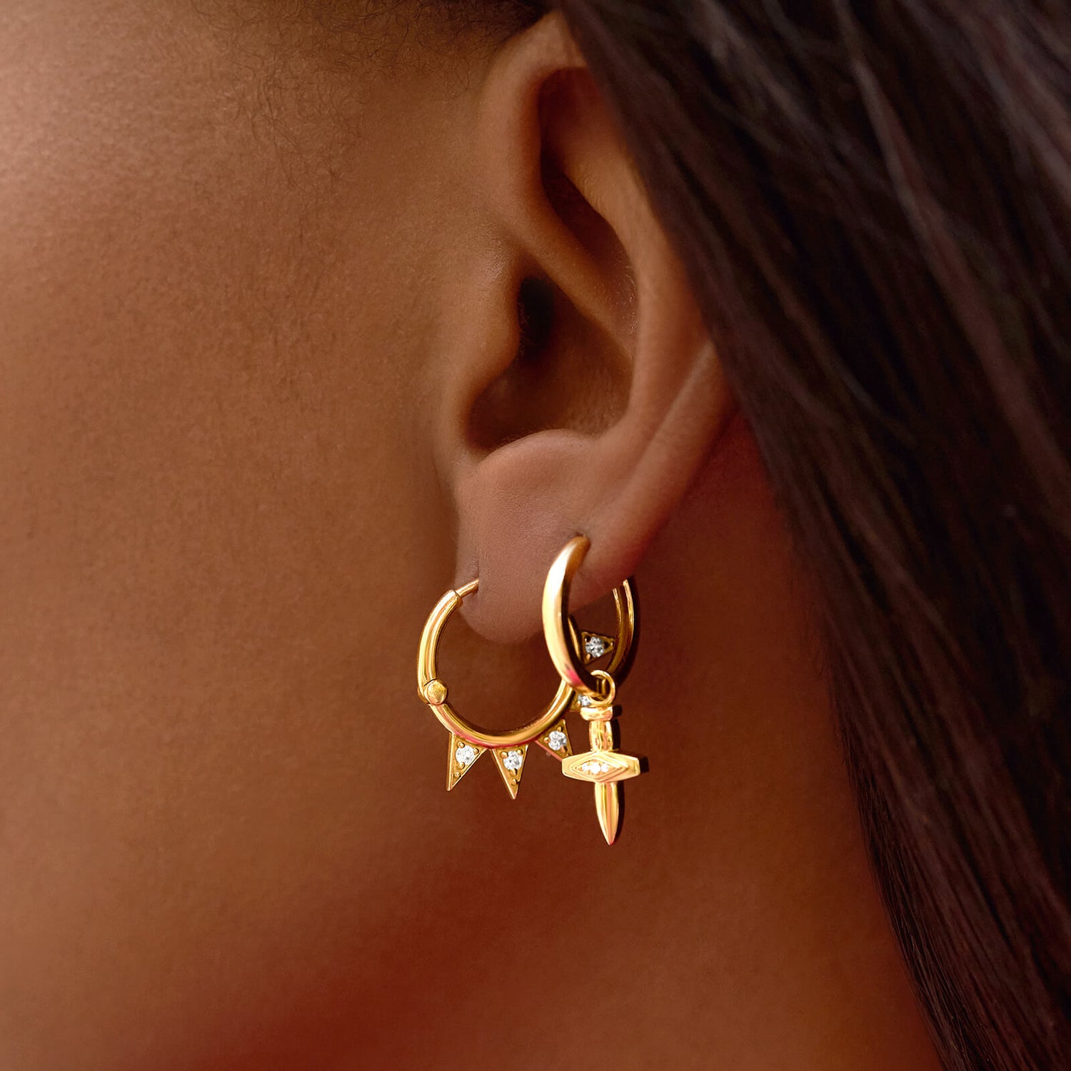 Peaks Hoop Earrings