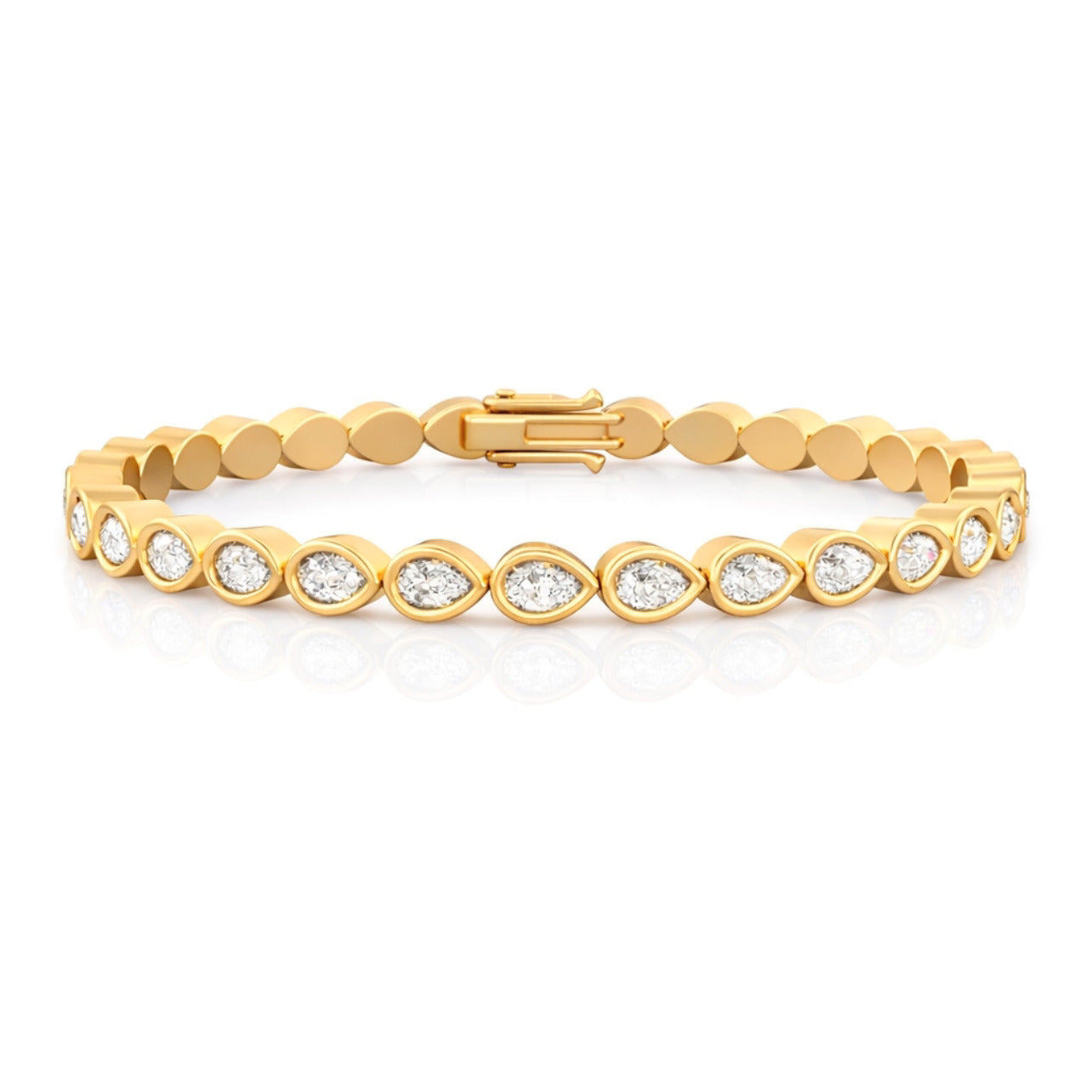 Petite Pear Tennis Bracelet