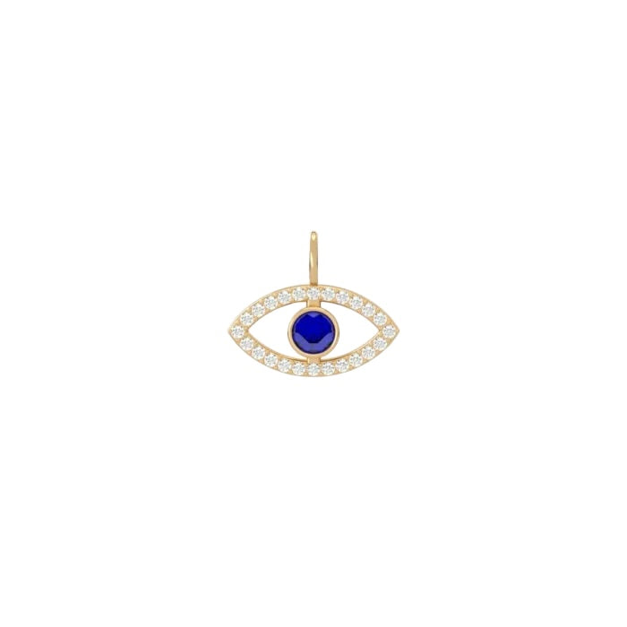 Evil Eye Sapphire Charm