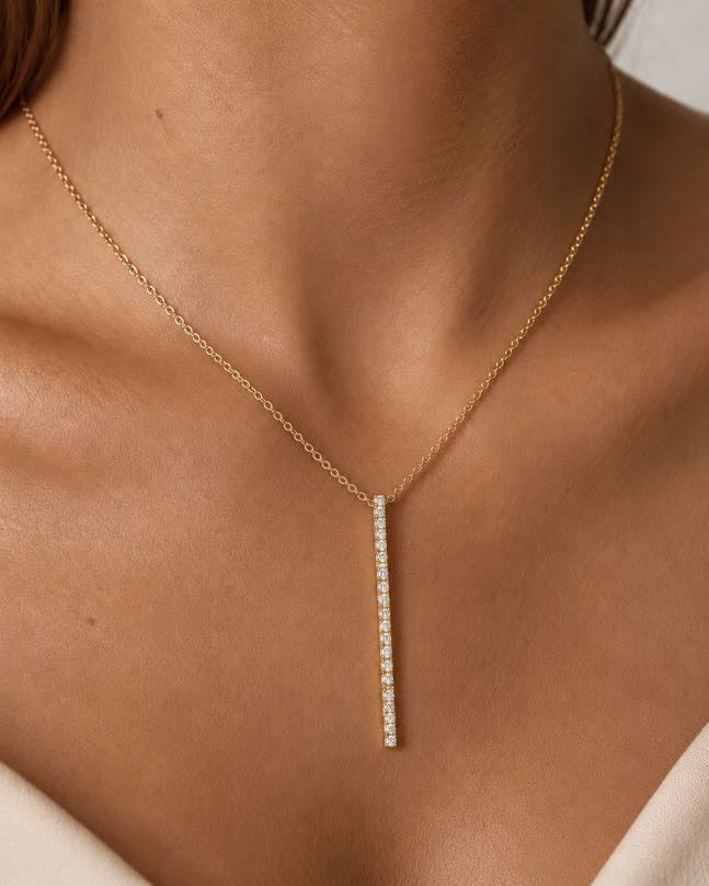 Paris-Dubai Vertical Necklace