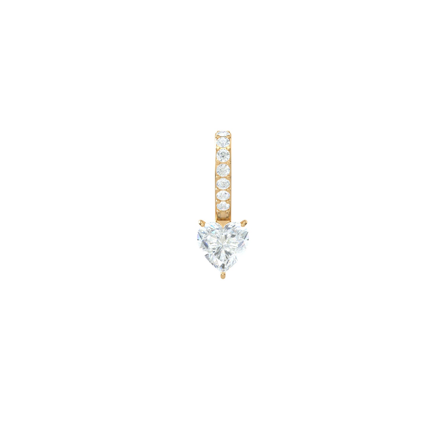 Diamond Heart Charm