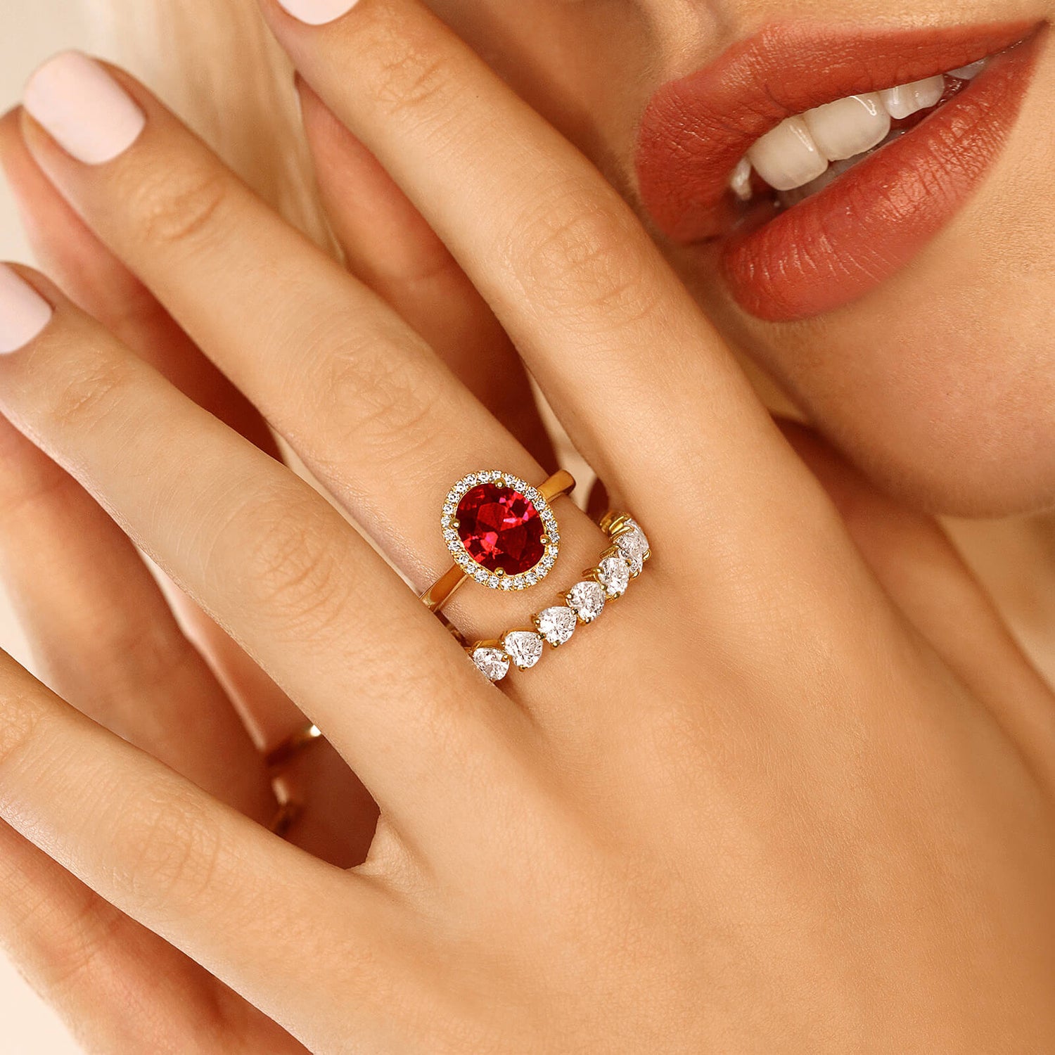 Princess Tall  Engagement Ring