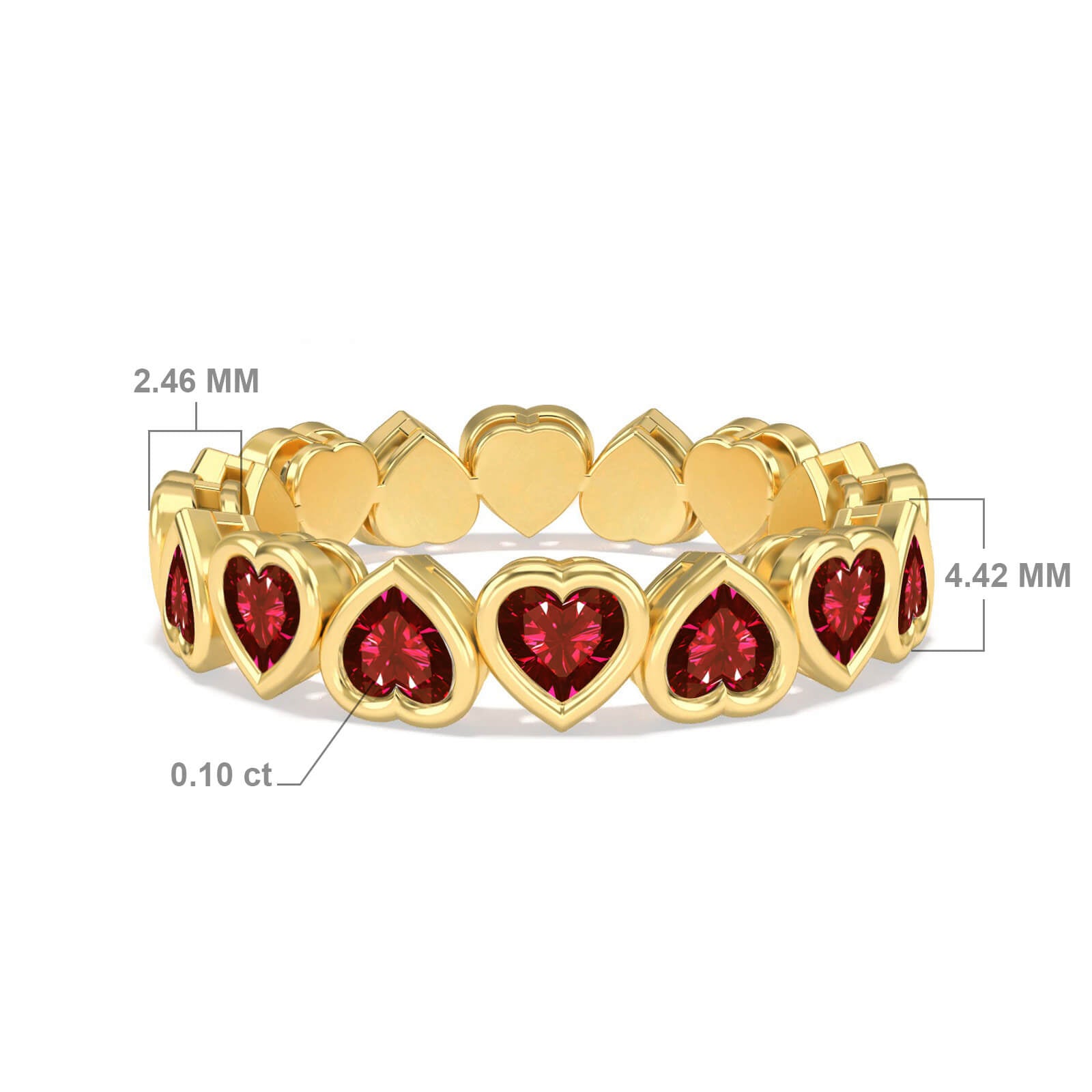 RING ETERNAL LOVE AND PRECIOUS STONES