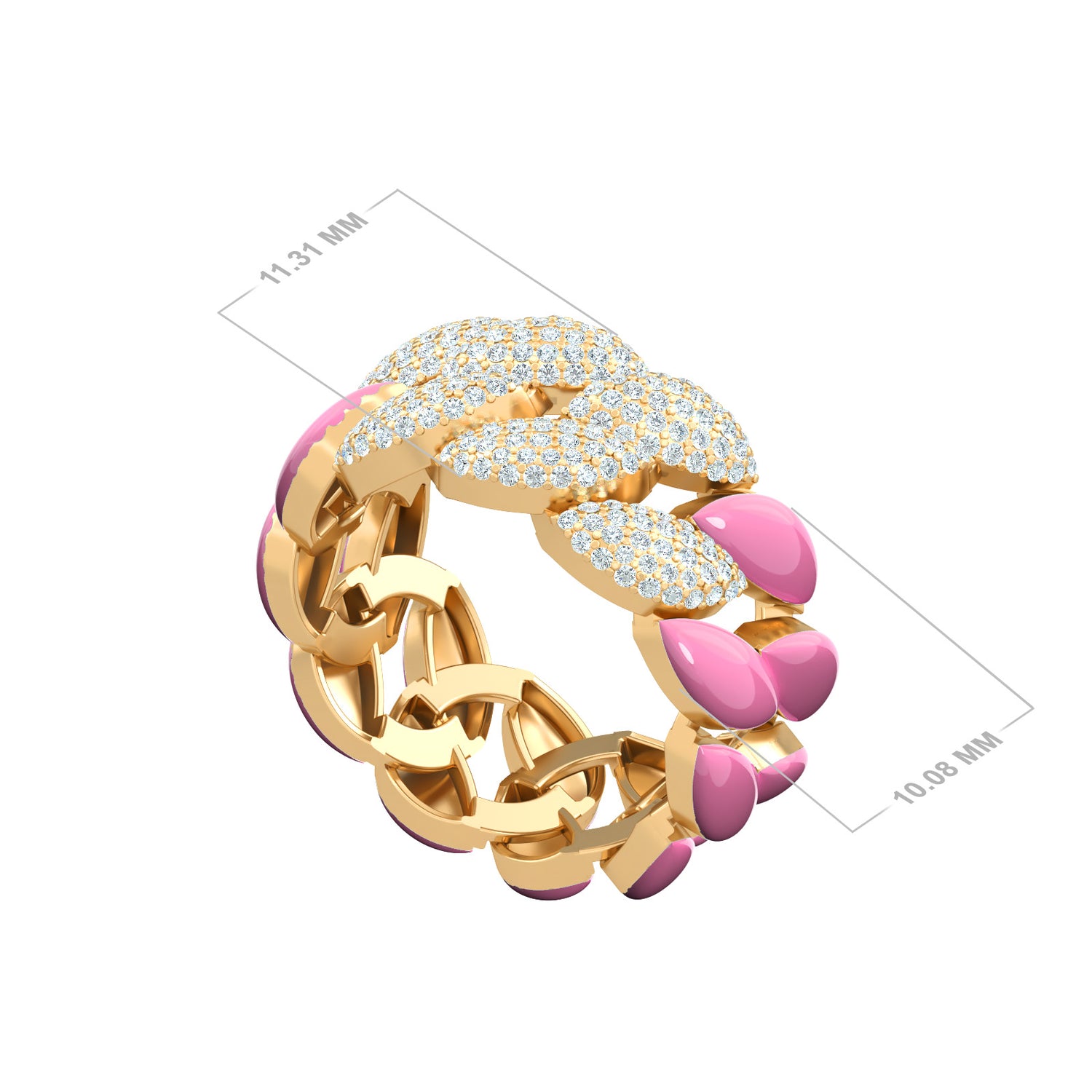 Chain Enamel Ring
