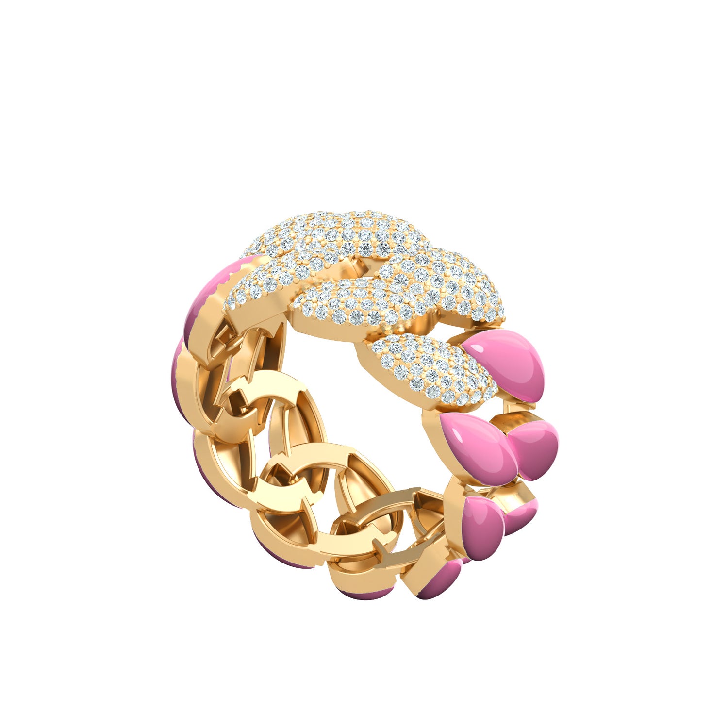 Chain Enamel Ring