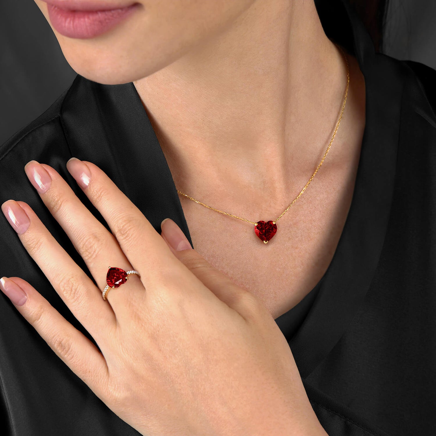 Heart-Cut Coco Ring