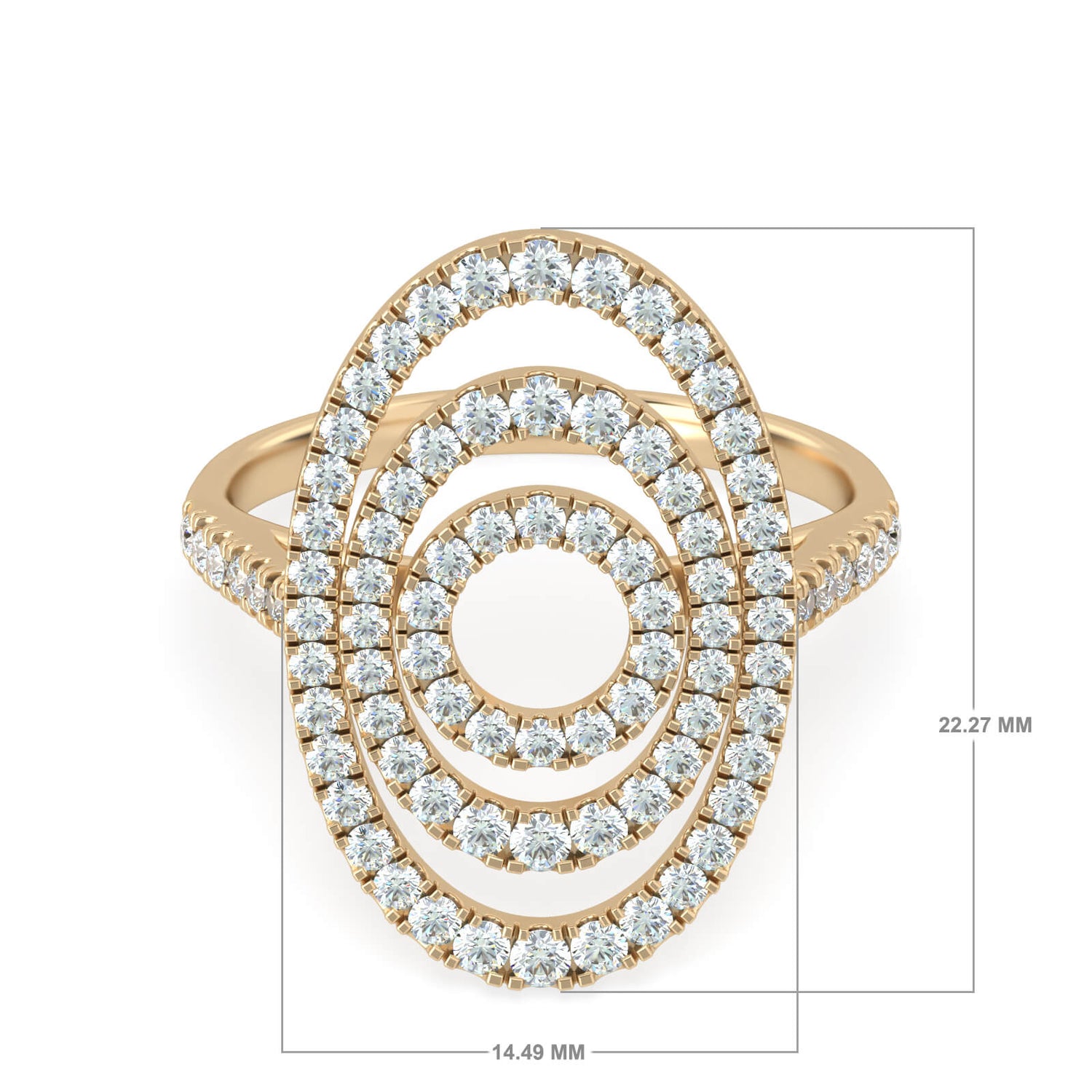 Ring Gazebo 18K Gold and Diamonds