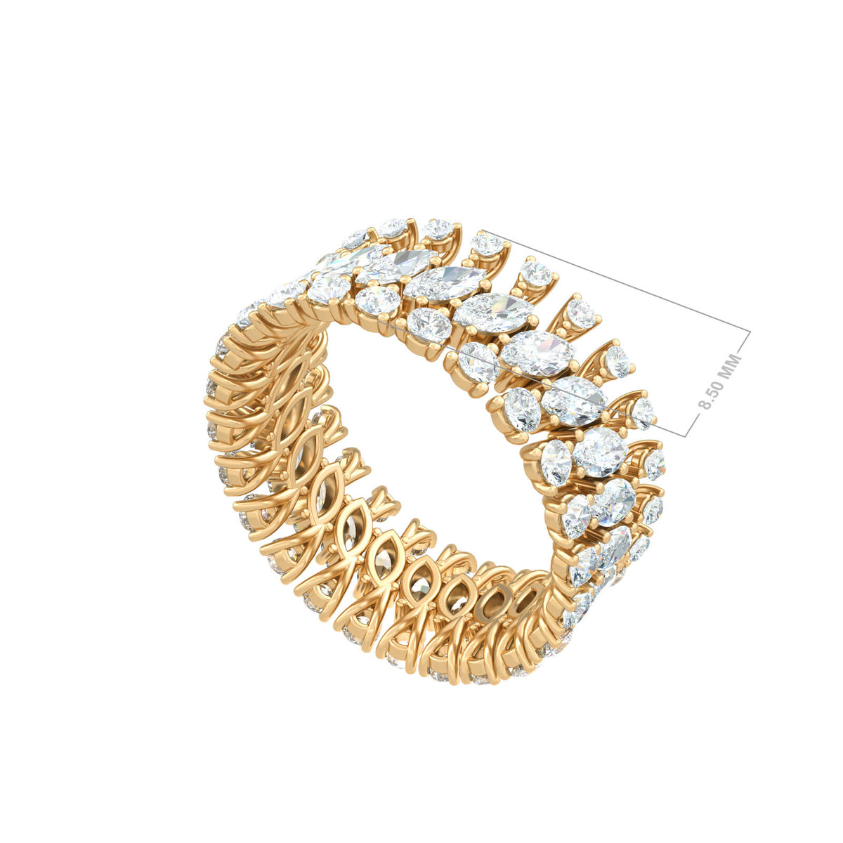 trendy-diamond-ring-ginger-simple-18k-gold