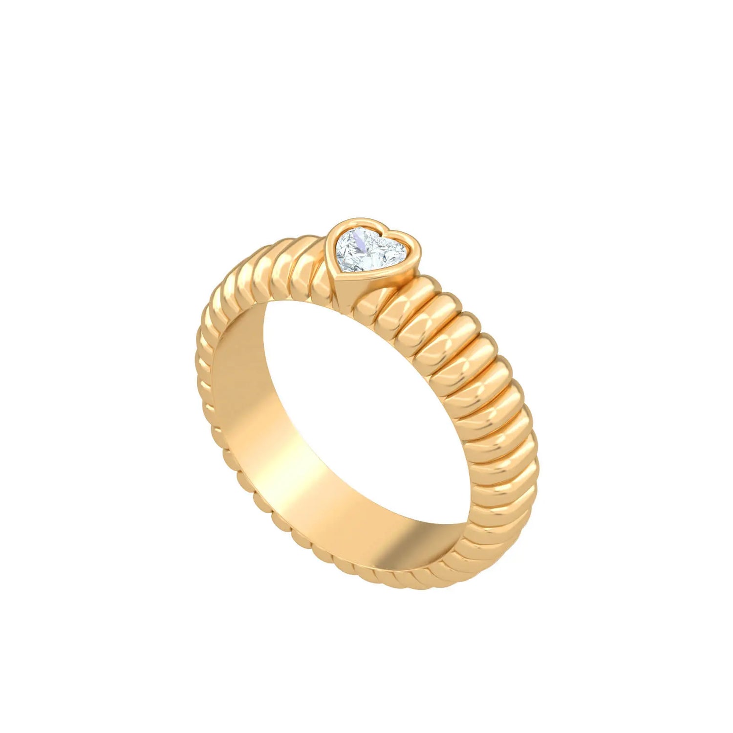 Precious Hermes Heart Ring