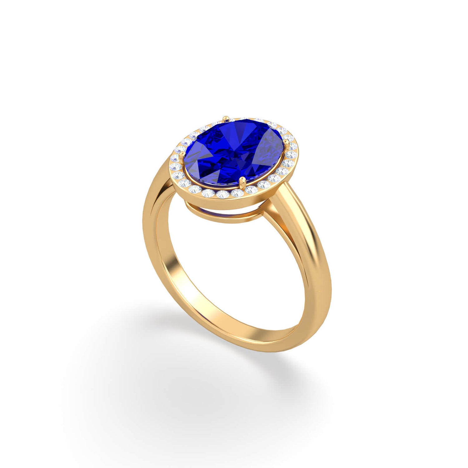 Princess Tall  Engagement Ring