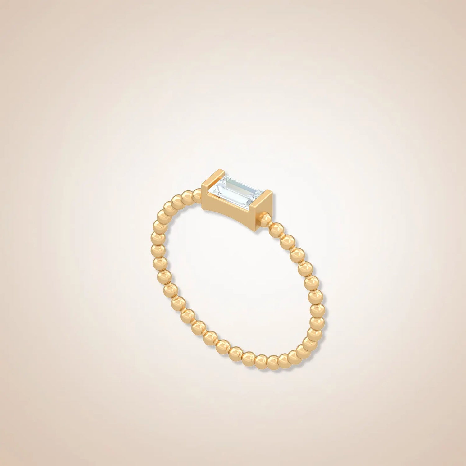 Azure Diamond beads Ring