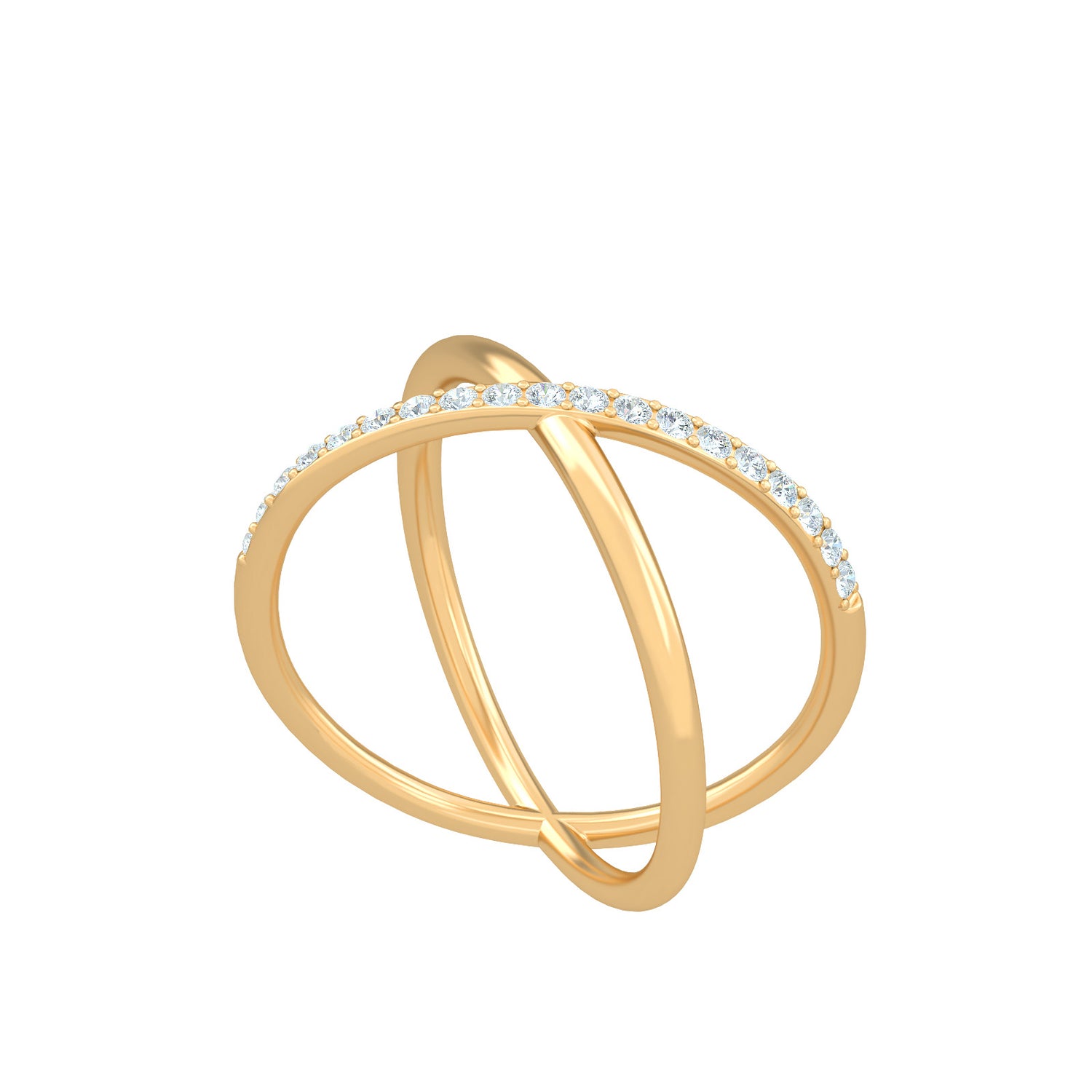 Cross Diamond Ring