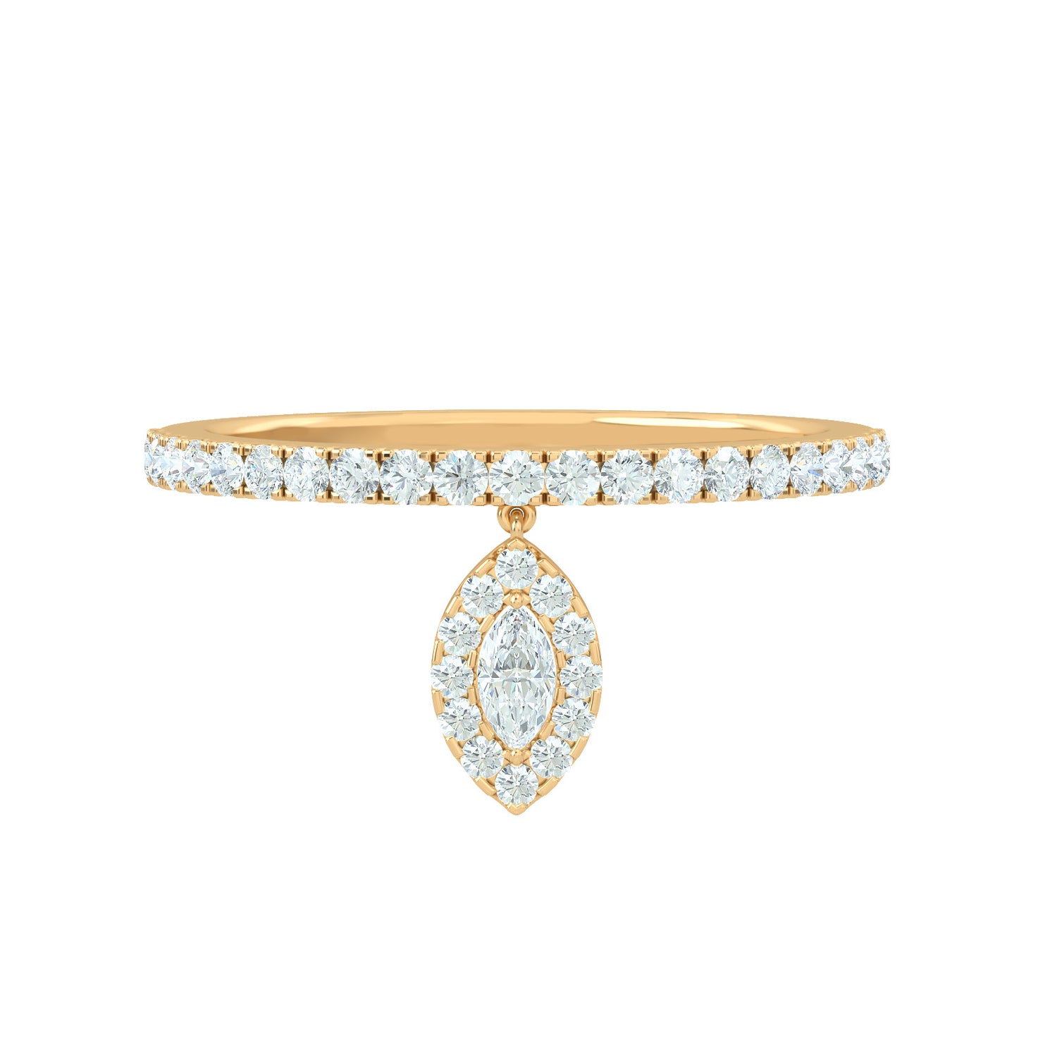 Hanging Marquise Ring