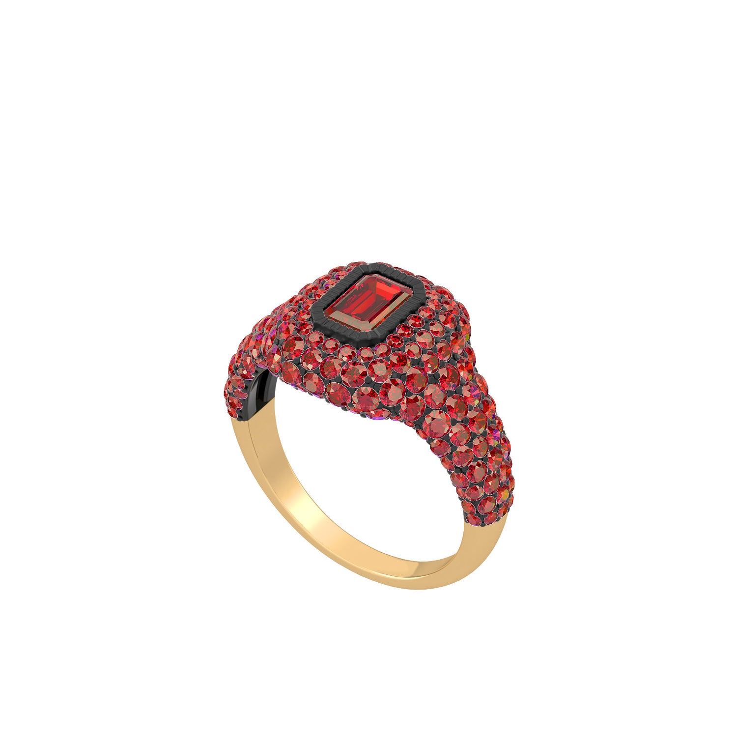 Romeo Rhodium Ring