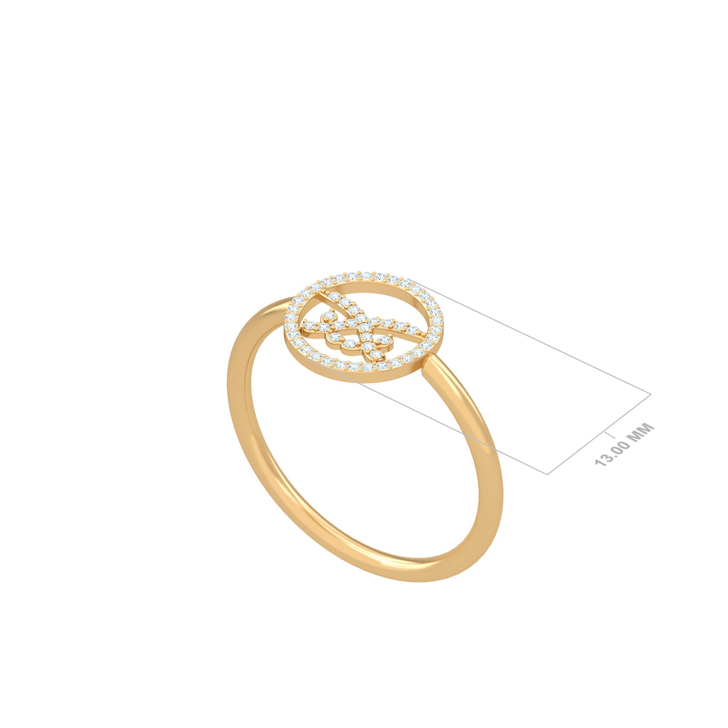 Saudi Arabia Diamond Circle Ring