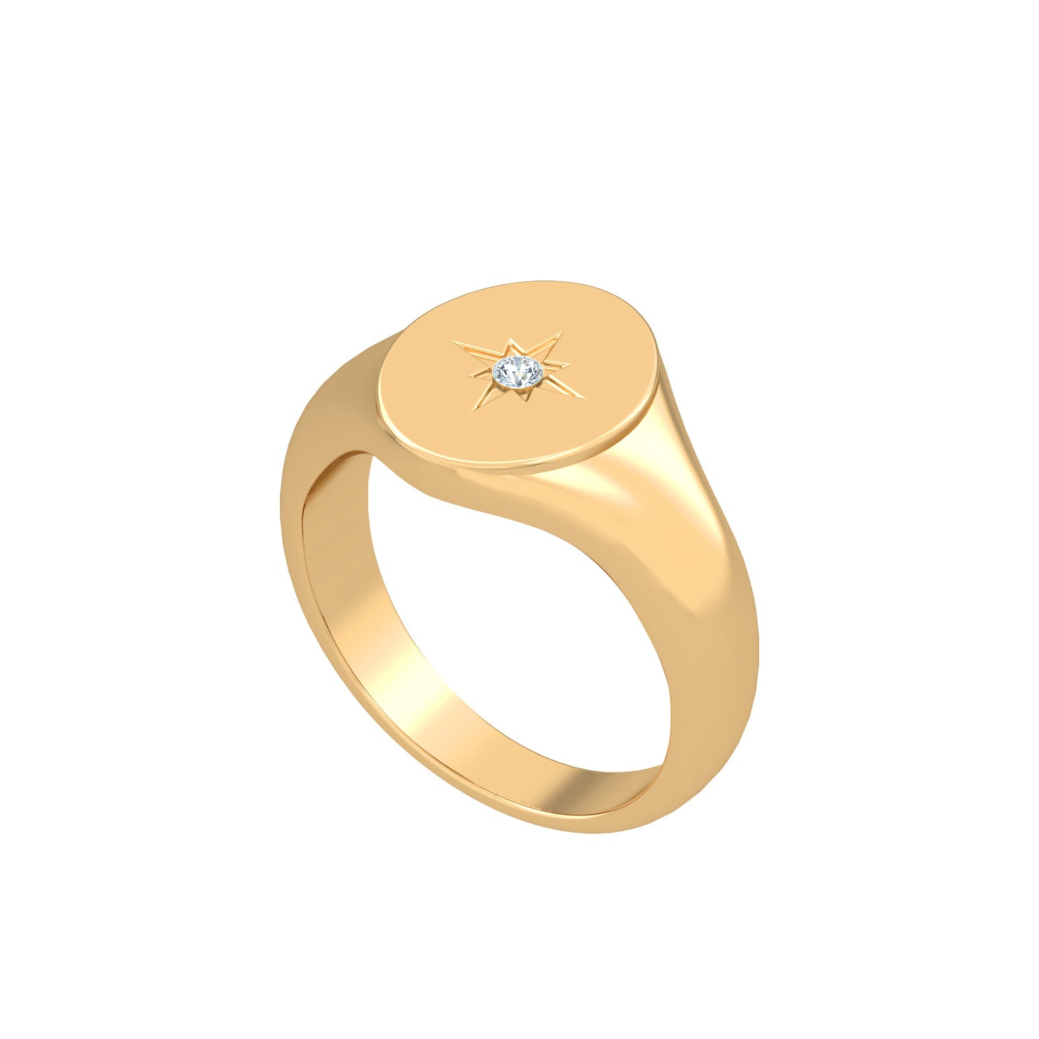 Signet Star Ring
