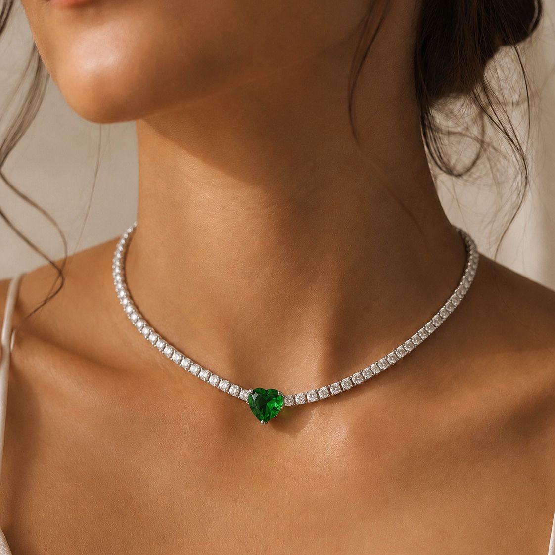 Scarlett Heart Tennis Choker