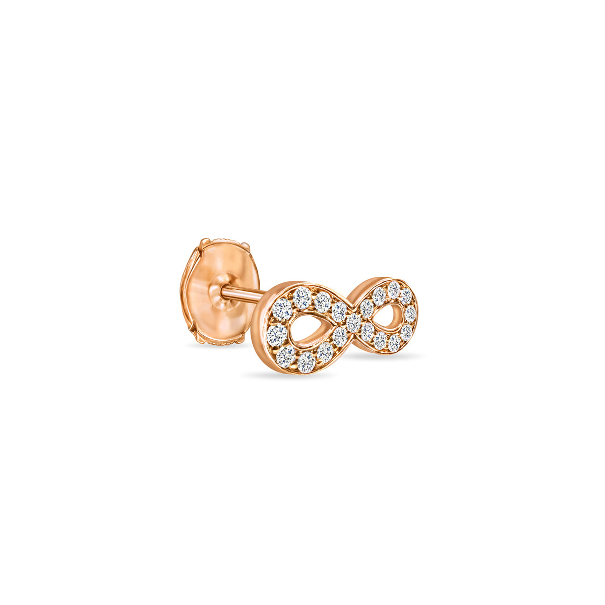 Infinity Mask Pin brooch & lapel pin, solid 18K gold, view 3 of 4