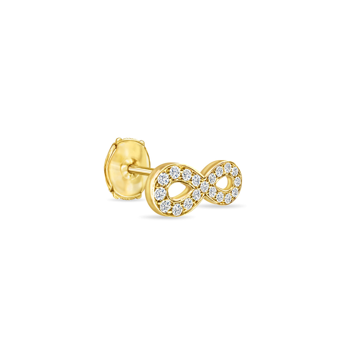 Infinity Mask Pin brooch & lapel pin, solid 18K gold, by Aquae Jewels