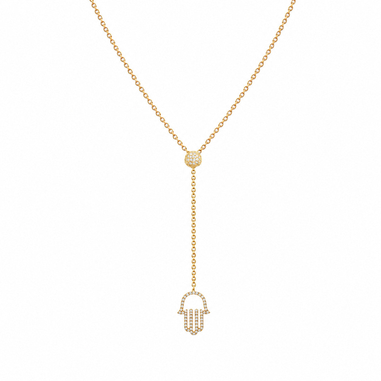 Sautoir Fatima Long Necklace Yellow