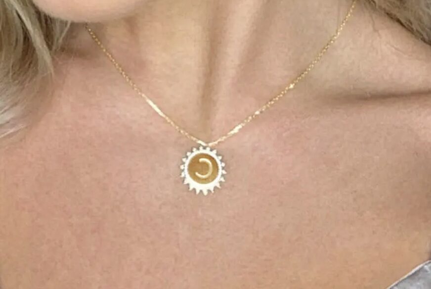 Sunburst Medal Necklace