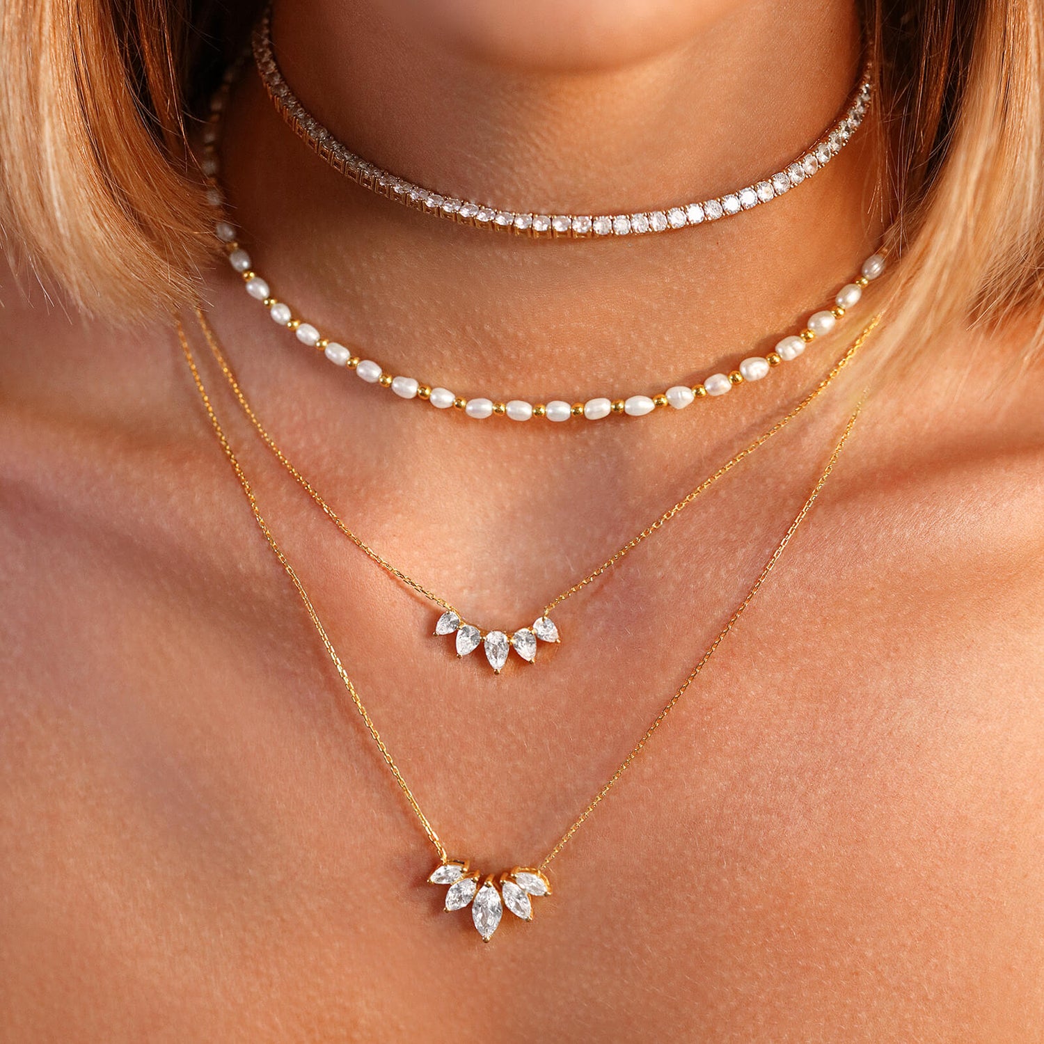Tudor Pear Necklace
