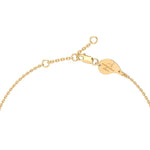 18K gold lobster clasp with Aquae Jewels signature medallion