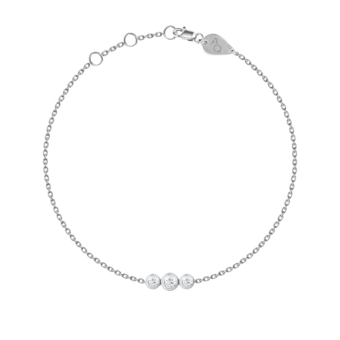 Trilogy Bracelet, solid 18K gold, view 4 of 5