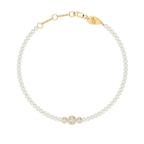 Trilogy Pearls Baby Bracelet