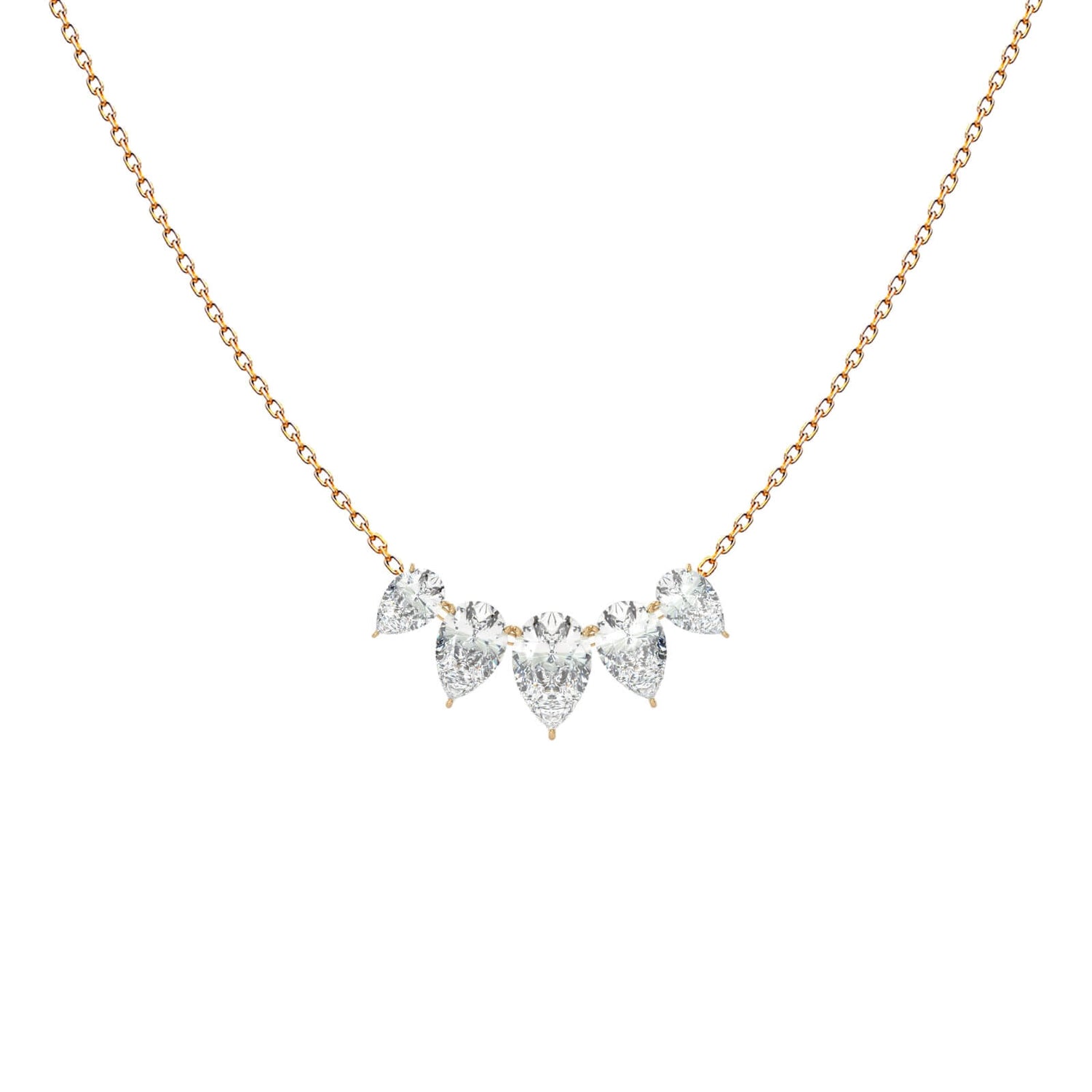 Tudor Pear Necklace